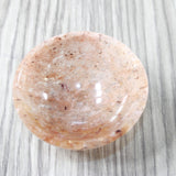 1  Rhodonite Gemstone Trinket Bowl  3 inch diameter #2955