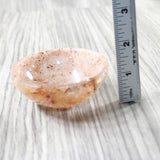 1  Rhodonite Gemstone Trinket Bowl  3 inch diameter #2955