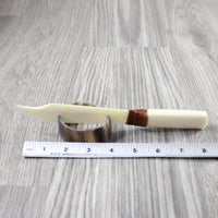 Bone Handle Bone Blade Ornamental Knife #2845 Mountain Man Knife