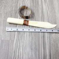 Bone Handle Bone Blade Ornamental Knife #2845 Mountain Man Knife