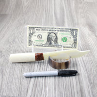 Bone Handle Bone Blade Ornamental Knife #2845 Mountain Man Knife