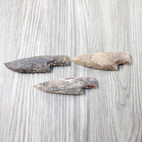3 Stone Ornamental Knife Blades  #4955   Mountain Man Knife
