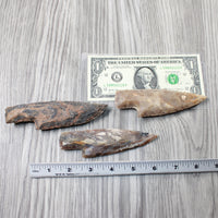 3 Stone Ornamental Knife Blades  #4955   Mountain Man Knife