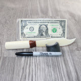 Bone Handle Bone Blade Ornamental Knife #7363    Mountain Man Knife
