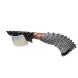 Springbok Horn Handle Obsidian Blade Ornamental Knife #6463  Mountain Man Knife