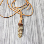 Rattlesnake Rattle  Necklace  #4055    Mountain Man Necklace