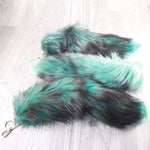 3 Fox Tail Key Rings #3055  Taxidermy Keychain Tassel Bag Tag
