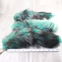 3 Fox Tail Key Rings #3055  Taxidermy Keychain Tassel Bag Tag