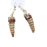 Rattlesnake Rattle Plus Vertebrae Earrings  #4055  Mountain Man Earrings