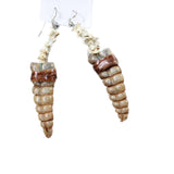 Rattlesnake Rattle Plus Vertebrae Earrings  #4055  Mountain Man Earrings