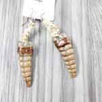 Rattlesnake Rattle Plus Vertebrae Earrings  #4055  Mountain Man Earrings