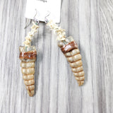 Rattlesnake Rattle Plus Vertebrae Earrings  #4055  Mountain Man Earrings