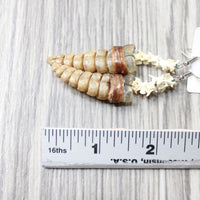 Rattlesnake Rattle Plus Vertebrae Earrings  #4055  Mountain Man Earrings
