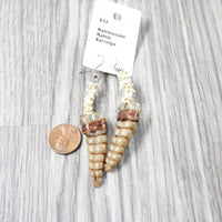 Rattlesnake Rattle Plus Vertebrae Earrings  #4055  Mountain Man Earrings