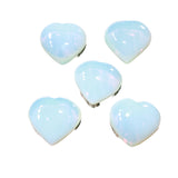 5 Opalite Hearts Combined Weight of  480   Grams   #6563    Gemstone Hearts