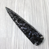 1 Obsidian Ornamental Spearhead  #7255     Arrowhead