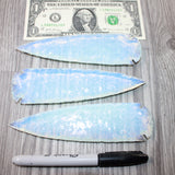 3 Opalite Ornamental Spearheads  #8663      Arrowhead