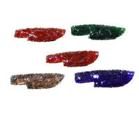 5 Small Glass Ornamental Knife Blades  #2145 Mountain man knife