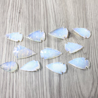 10 Large Opalite Ornamental Arrowheads  #7455     Arrowhead