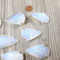 10 Large Opalite Ornamental Arrowheads  #7455     Arrowhead