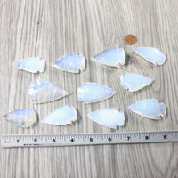 10 Large Opalite Ornamental Arrowheads  #7455     Arrowhead