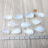 10 Large Opalite Ornamental Arrowheads  #7455     Arrowhead