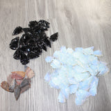 100 Large Ornamental Arrowheads  #armory63     65 opalite. 25 obsidian 10 stone