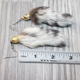 Bobcat Tail Earrings  #6163  Mountain Man Earrings