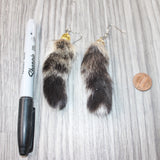 Bobcat Tail Earrings  #6163  Mountain Man Earrings