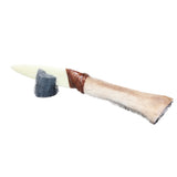 Hair-on Deer Bone Handle Bone Blade Ornamental Knife #4364    Mountain Man Knife