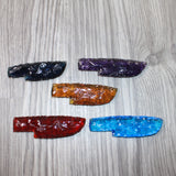 5 Small Glass Ornamental Knife Blades  #6464   Mountain man knife