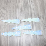 5 Opalite Ornamental Tomahawk Heads  #2464    Axe Hatchet Ax