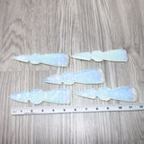 5 Opalite Ornamental Tomahawk Heads  #2464    Axe Hatchet Ax