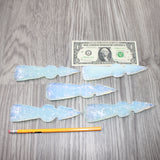 5 Opalite Ornamental Tomahawk Heads  #2464    Axe Hatchet Ax