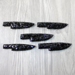 5 Obsidian Ornamental Knife Blades  #5246  Mountain Man Knife
