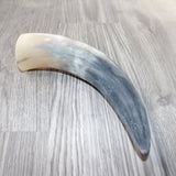 1 Raw Unfinished Cow Horn #4664   Natural Colored