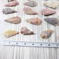 25 Large Stone Ornamental Arrowheads  #5955     Arrowhead