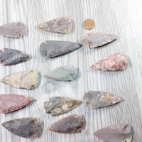 25 Large Stone Ornamental Arrowheads  #5955     Arrowhead