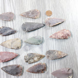 25 Large Stone Ornamental Arrowheads  #5955     Arrowhead