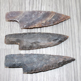 3 Stone Ornamental Knife Blades  #5764   Mountain Man Knife