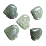5 Aventurine Hearts Combined Weight of  540 Grams  #6055    Gemstone Hearts