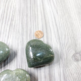 5 Aventurine Hearts Combined Weight of  540 Grams  #6055    Gemstone Hearts