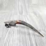 Impala Horn Handle Stone Blade Ornamental Knife #2255    Mountain Man Knife