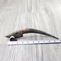 Impala Horn Handle Stone Blade Ornamental Knife #2255    Mountain Man Knife