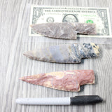 3 Stone Ornamental Knife Blades  #6255   Mountain Man Knife