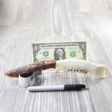 Deer Jaw Handle Stone Blade Ornamental Knife #8255    Mountain Man Knife