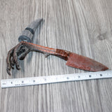 Turkey Foot Handle Stone Blade Ornamental Knife #9864    Mountain Man Knife
