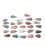25 Large Stone Ornamental Arrowheads  #5864     Agate Jasper Arrowheads