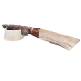 Hair-on Deer Bone Handle Stone Blade Ornamental Knife #7964    Mountain Man Knife