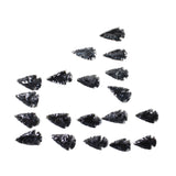 25 Small Obsidian Ornamental Arrowheads  # 3355   Spearhead